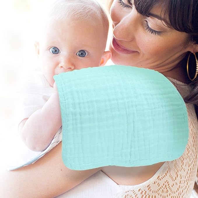 Muslin Burp Cloths for Baby 10 Pack 100% Cotton Baby 20''X10'' Super