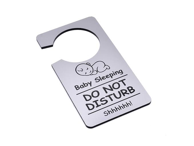 Baby Sleeping, Do Not Disturb Sign