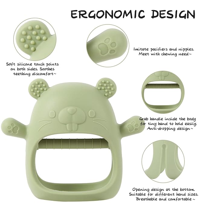 Baby Teethers 3-6 Months, BPA Free Baby Chewing Toys