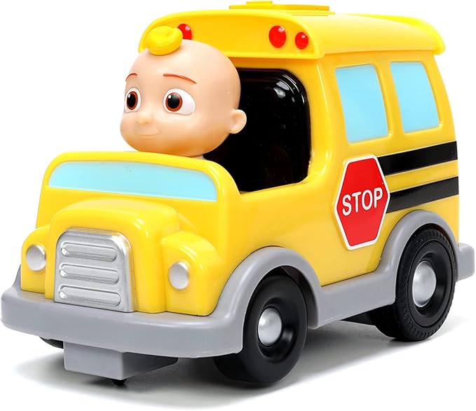 Jada Toys Cocomelon 7.5" School Bus RC Remote Control Car,