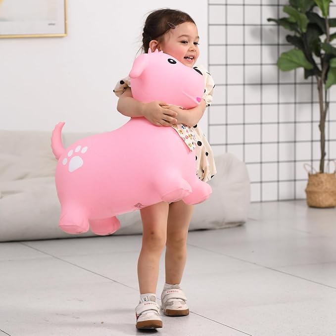 INPANY Bouncy Dog Hopper for Toddlers-Hopping/Bouncing/Bounce hoppers, Jumping Toys 2, 3, 4, 5