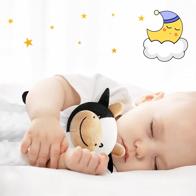 Pro Goleem Cow Security Blanket Soft Loveys for Babies 16 Inch