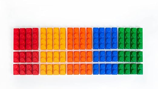 UNiPLAY Basic Soft Building Blocks — Cognitive Development Toy, Educational Blocks, Interactive Sensory Chew Toy for Ages 3 Months and Up (60-Piece Set)