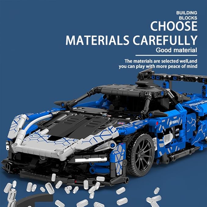 Mesiondy Sports Car Building Blocks Toys Adults Kits,1:14 MOC Building Set Raceing Car Model for Boys Age 12-16 8-14,(1404 Pieces)