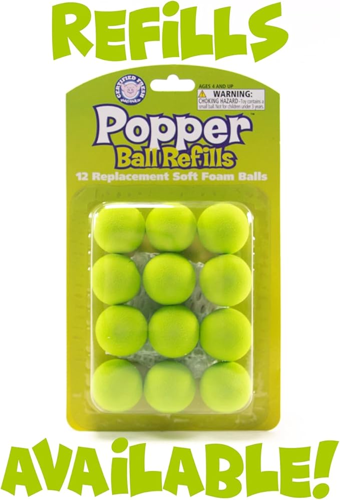 Hog Wild Pig Popper Toy - Shoot Foam Balls Up to 20 Feet 6 Balls 4+