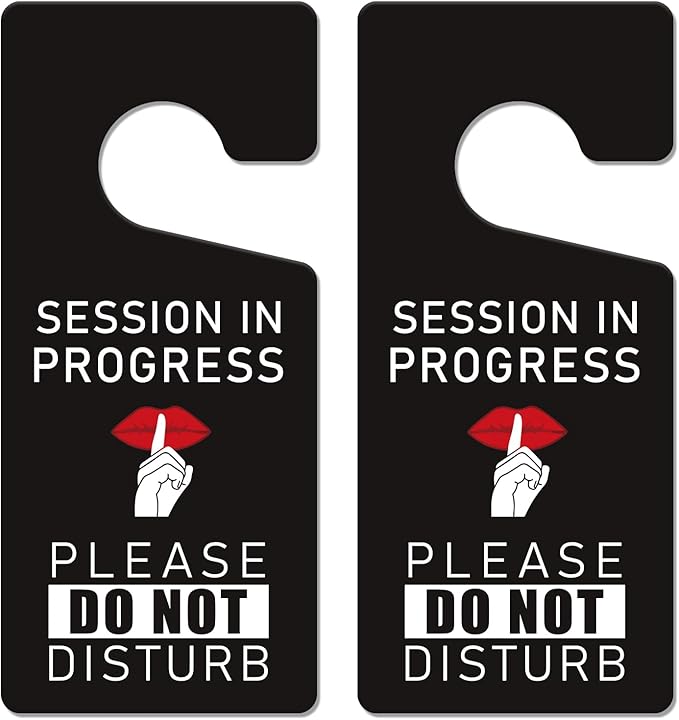 Do Not Disturb Hanger Sign - 2 PCS Session In