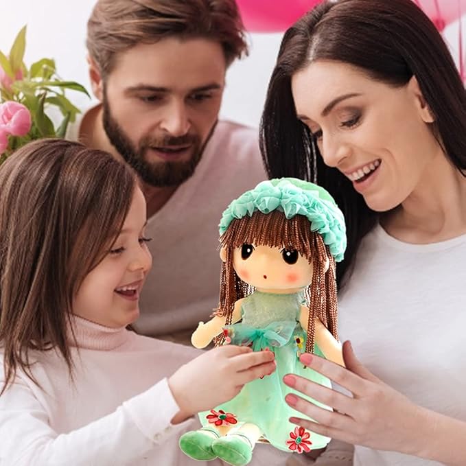ikasus Soft Baby Doll with Clothes, Kawaii 17.7 Rag Doll