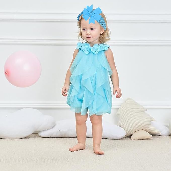 20PCS Baby Girl Bow Headbands,Turban Bows Headbands