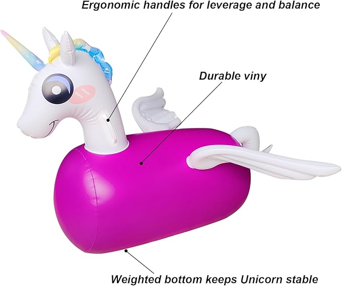 Kid Bouncy un-icornToy,Kid Jumping Animal Toy 220 Pounds.