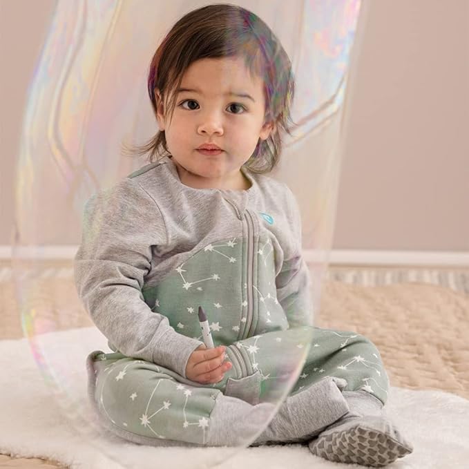 Love to Dream Organic Long Sleeve Baby Sleep Suit, Super Soft Temp Regulating Sleeping Sack
