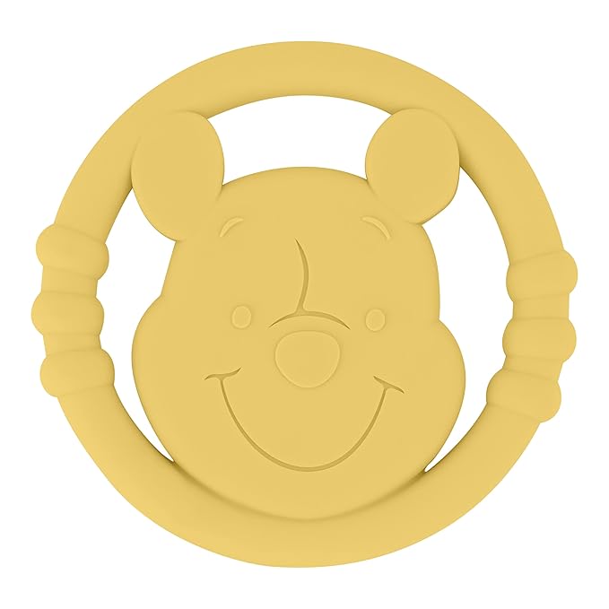 Cudlie Disney Silicone Teether Toy Set for Infants, Food Grade and BPA Free Teethers for Babies 6-12 Months 2-Pack Teether