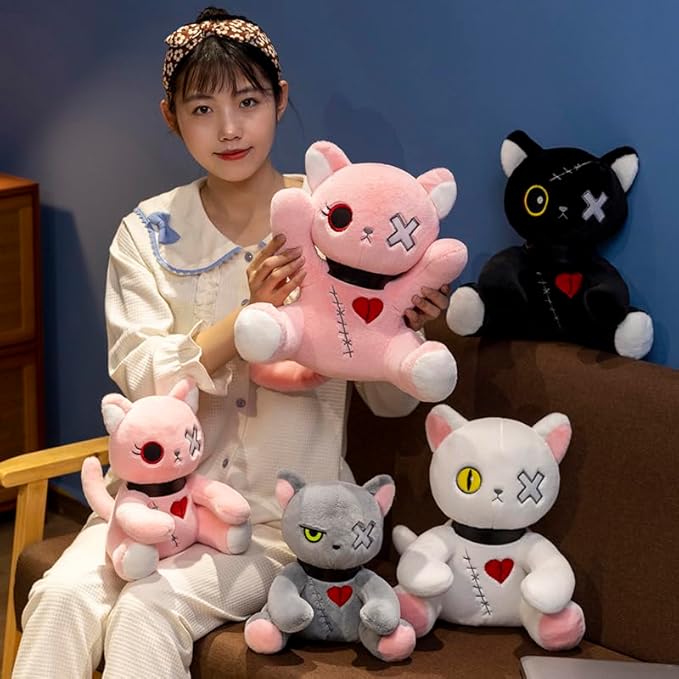 Cat Plush Doll, Soft Anime Cat Plush Doll (25cm/9.8in) (Color