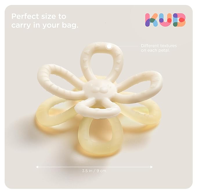 Baby Teething Toys, Silicone Teether Relief Soothing Sore Gums, Baby Chew Toys, Baby Toys 3-12 Months Beige