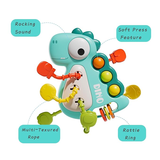 Montessori Toy for Baby 18+ Months, Cute Dinosaur Baby Sensory
