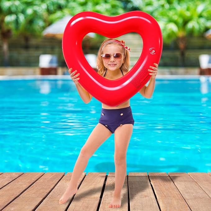 Inflatable Pool Float Ring is Suitable for Children, Bath Ring is Suitable for Backyard Pool Party Water River sea Beach Toys