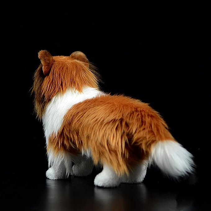 Simulation Collie Sheepdog Doll Collie Stuffed Animals Plush Toy 10" Long……