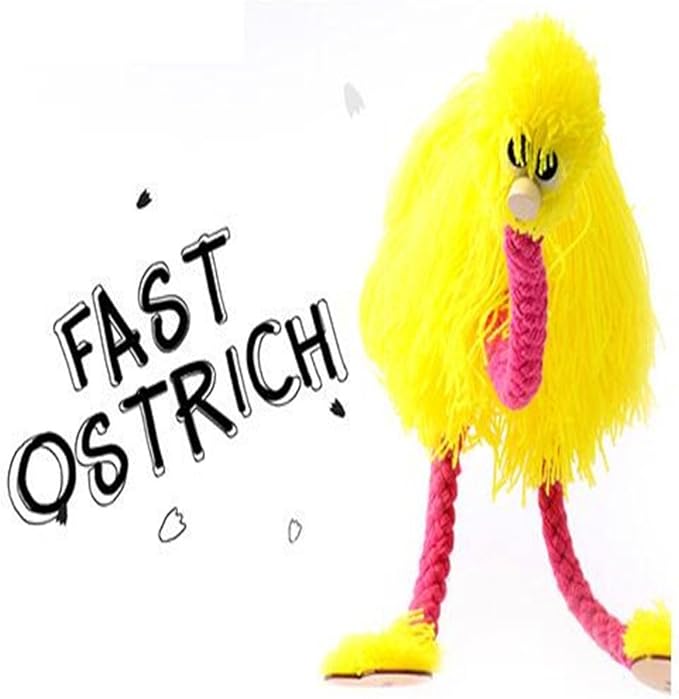 HOCHE Toy-Marionette Ostrich (Yellow)