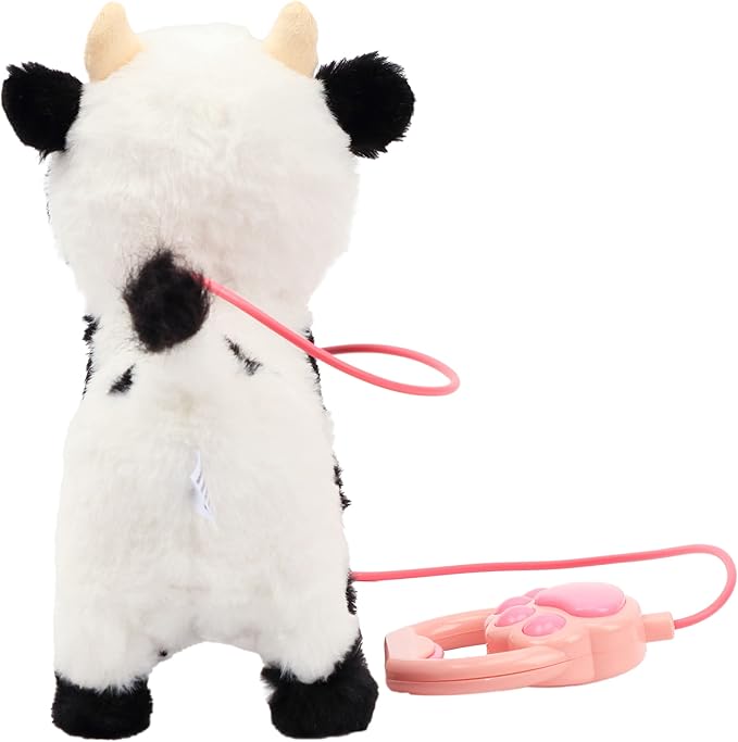 Hopearl Walking Cow Interactive Electronic Pet Singing Toy Remote Control 9''