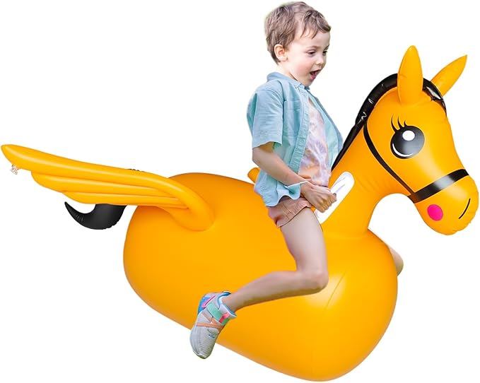 ZHUYNXIR Kid Bouncy Horse Toy,Kid Jumping Animal Toy 220 Pounds.