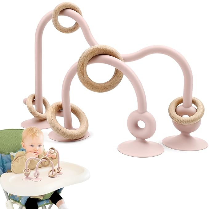 Baby Sensory Teething Chew High Chair Suction Toys for Infant 6 12 18 24