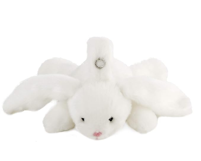 Furry Friend Pacifier Plush Toy - Ultra Soft Cuddly 100% Polyester with Medical Grade Silicone Pacifier (Color Varies), Machine Washable