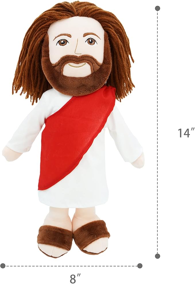 June Garden 14" Plush Religious Figure - Jesus Stuffed Doll
