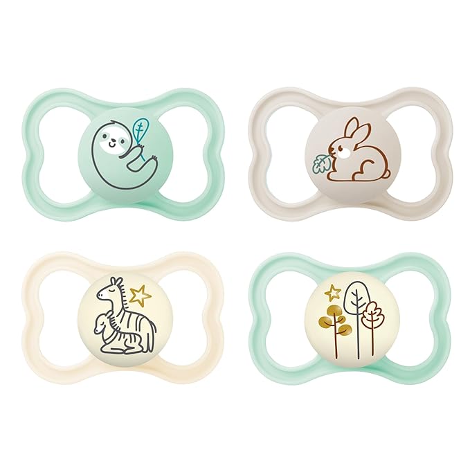 MAM Air Day & Night Baby Pacifier, for Sensitive Skin 16+ Months, 4 Count, 1)