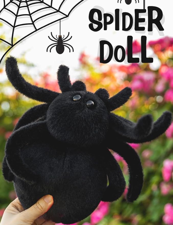 HWD Soft Stuffed Spider Dolls, Cute Plush Animals