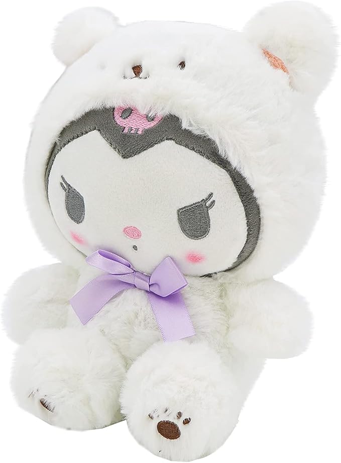Cartoon Kawaii White Bear Cross-Dressing Series Plush,Soft Plush Doll Cute Soft Toys, Plush Pillow Stuffed Animals Toy Birthday Gifts for Girls Kids (E)