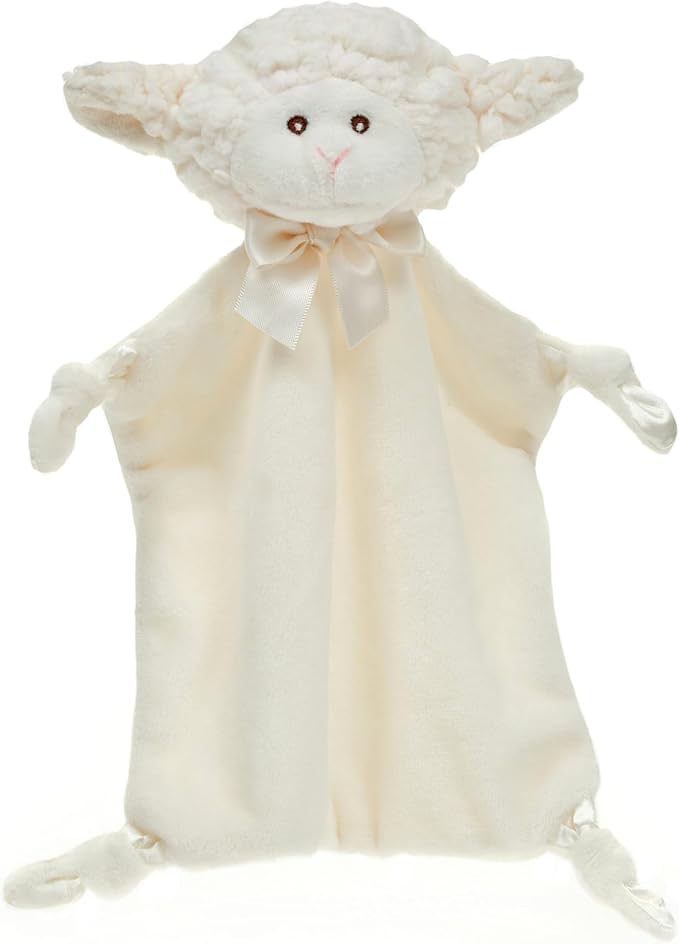 Bearington Baby Wee Lamby, 8 x 7 Inch Small Lamb Stuffed Animal