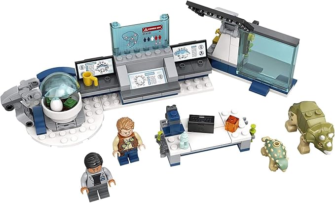 LEGO Jurassic World Dr. Wu's Lab: Baby Dinosaurs Breakout 75939 Fun Dinosaur Toy Building Kit, Featuring Owen Grady (164 Pieces)