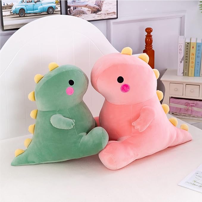 Cute Dinosaur Plush Toys, Fat Dinosaur Stuffed Animals Toys Dolls (Pink,19in)
