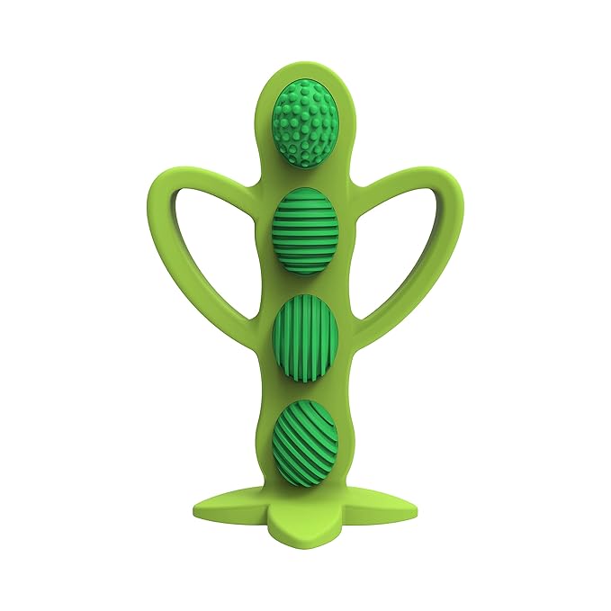 Dr. Brown's Flexees Pink Bunny Silicone Teether and Peapod Teether