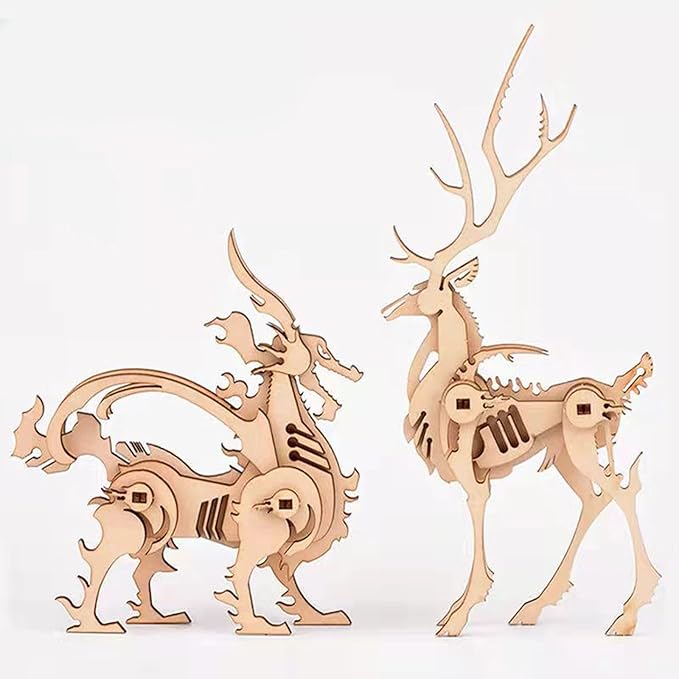 (5pcs) Animal Wood Puzzles Adult, 3D Wooden Puzzles Set