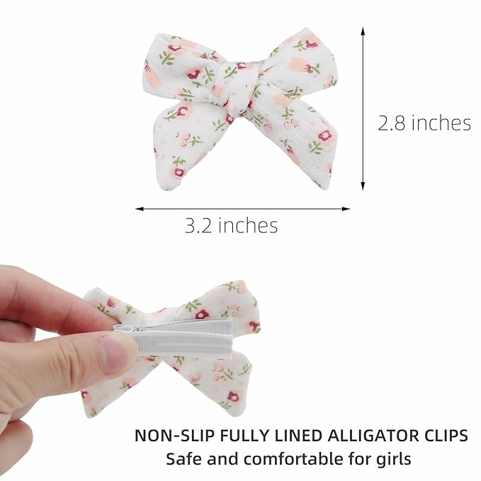 Baby Hair Clips Flower Patterns Toddler Hair Bows Clips Hair