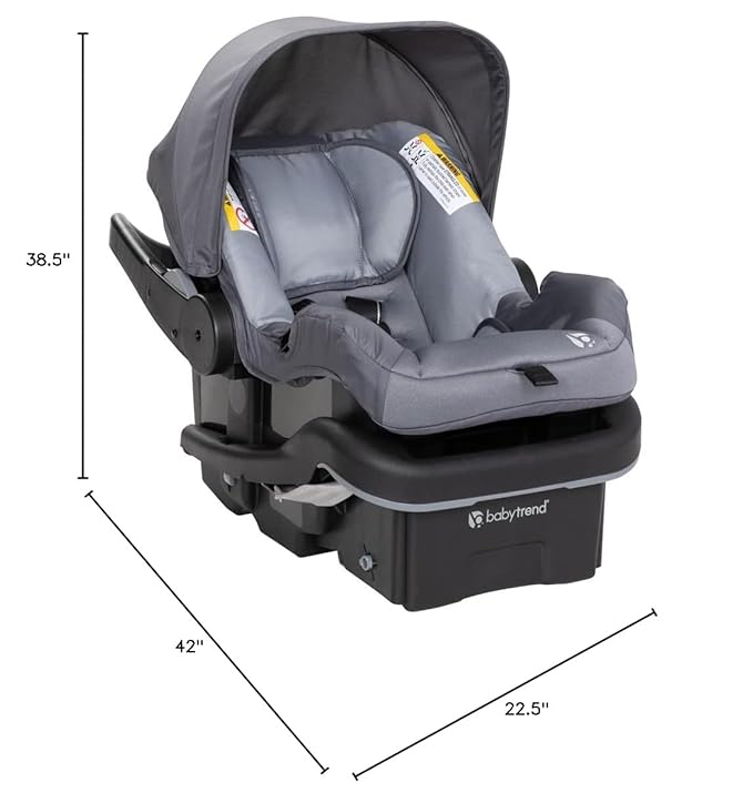 Baby Trend Passport® Cargo Stroller Travel System with EZ-Lift™ PLUS Infant Car Seat, Grey Bamboo