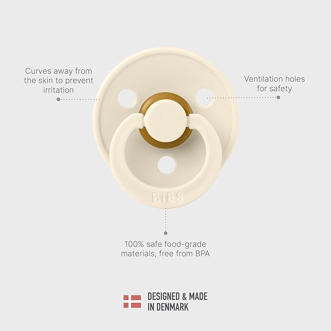 BIBS Liberty Pacifier | 2 Colour Natural Rubber Latex Soothers