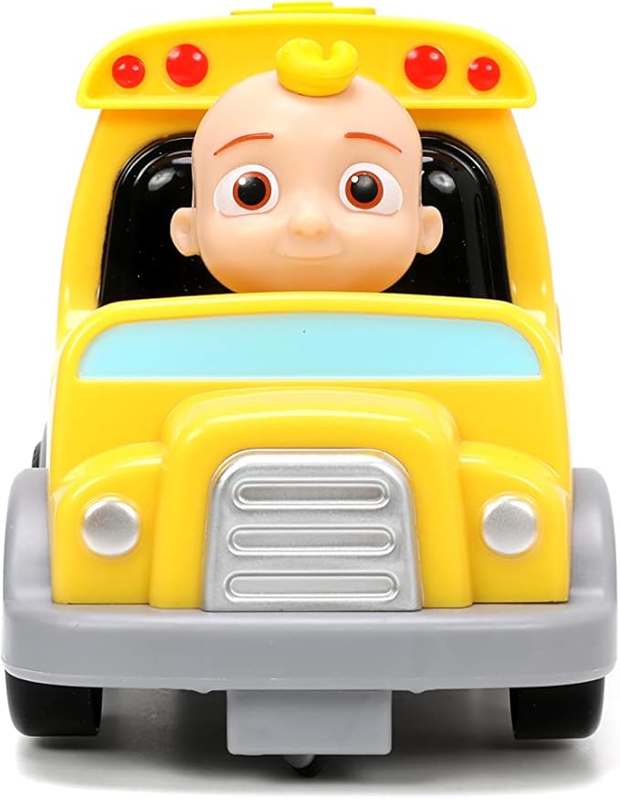 Jada Toys Cocomelon 7.5" School Bus RC Remote Control Car,