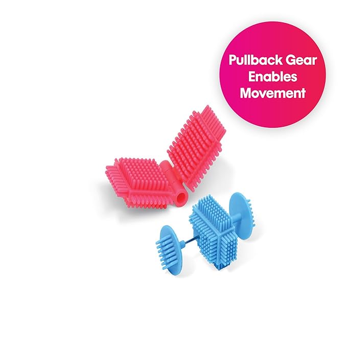 Edushape Magic Brix in Motion Interlocking Baby Building Blocks - 56 Pcs Toddler Blocks Interlocking Bricks 3-5 with
