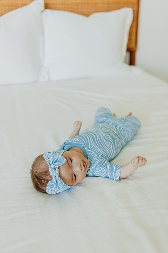 Copper Pearl Baby Bows: Stylish Headbands for Baby Girls, Premium Soft and Stretchy Baby Headbands