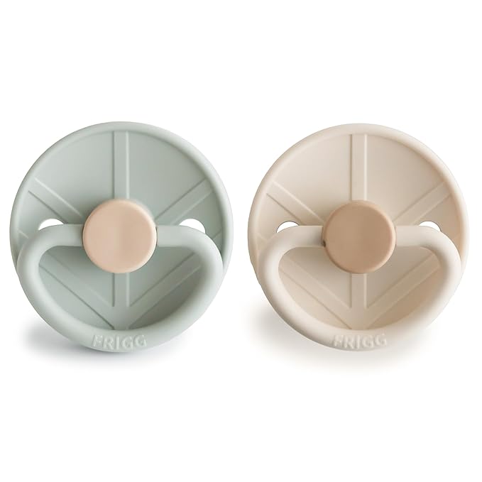 FRIGG Little Viking SilkySoft Silicone Baby Pacifier 2-Pack | Made in Denmark 0-6 Months)