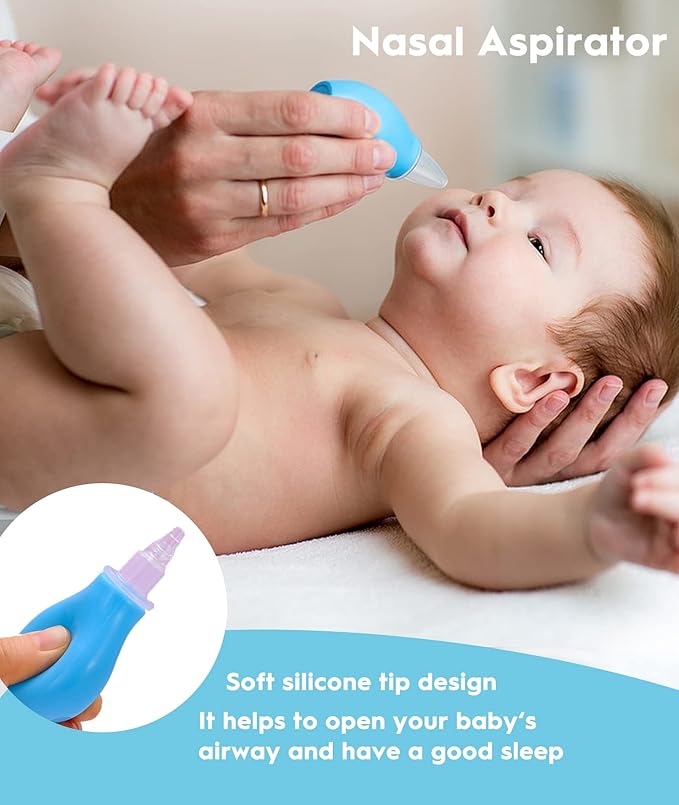 Baby Healthcare and Grooming Kit, Safety Newborn Nursery Baby Care Kit, with Hair Brush Comb, Nail Clipper, Thermometer, Pacifier Clip, Baby Registry Search, Newborn Essentials Girls Boys