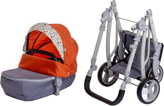 JC Toys - for Keeps Playtime | Deluxe Folding Sports Pram Stroller 20" | 3+