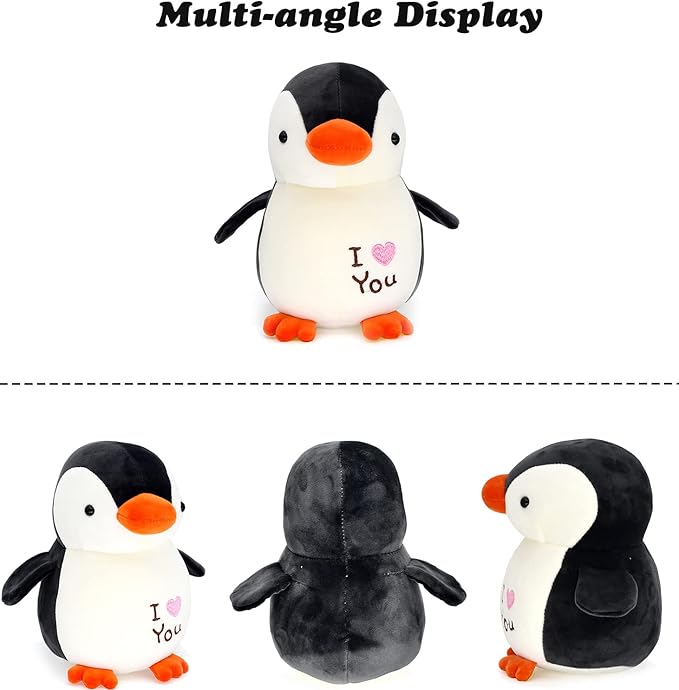 HWD 8.7" Soft Stuffed Penguin Dolls, Stuffed Animals Toys