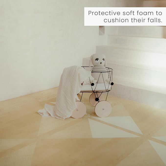 Toddlekind playmat - Prettier Puzzle Playmat (Kyte Wheat), 4 X 6 Feet (6 Tiles)