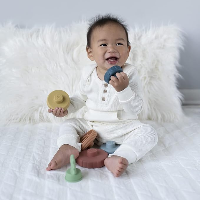 Itzy Ritzy - Itzy Stacker Silicone Stacking & Teething Toy 3 Months
