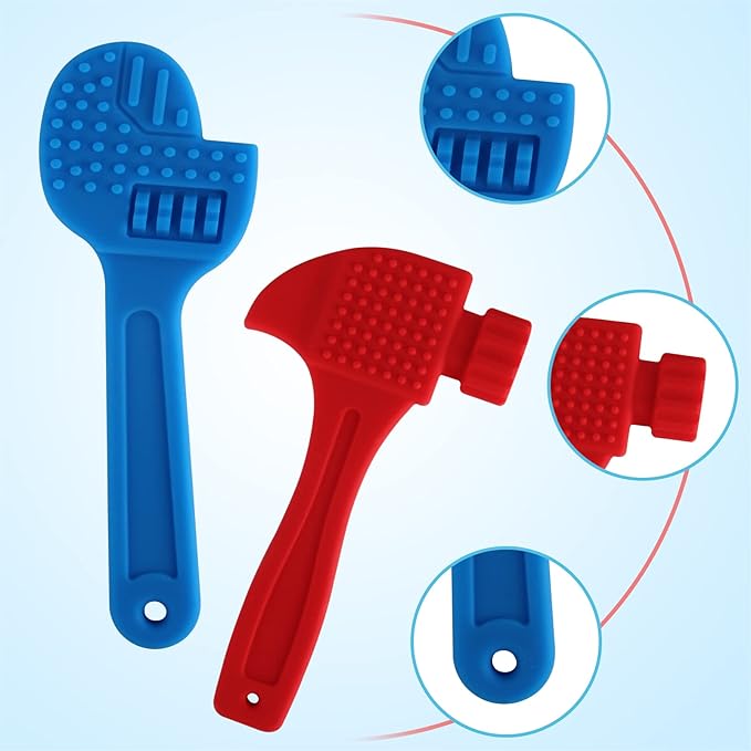 Fu Store Soft Silicone Teething Toys for Toddlers Infant Tools (2 Pack