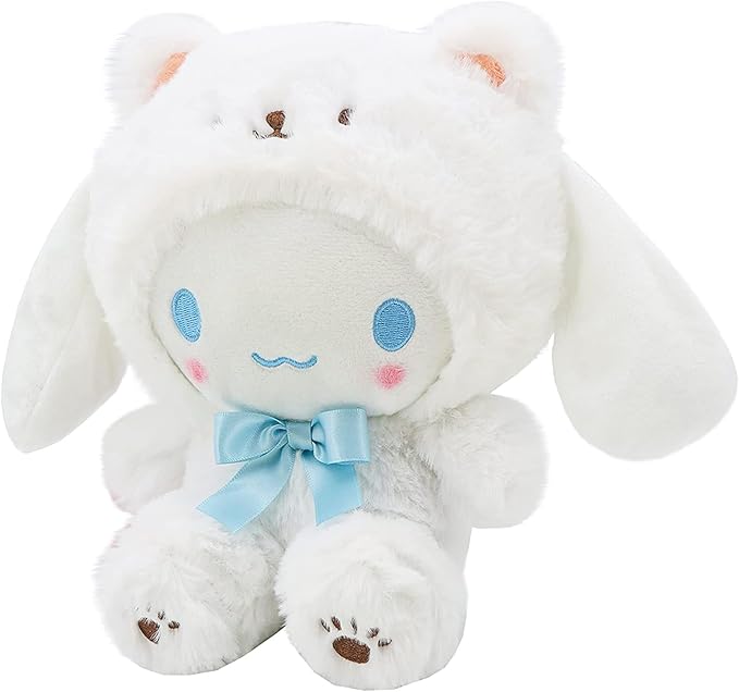 Cartoon Kawaii White Bear Cross-Dressing Series Plush,Soft Plush Doll Cute Soft Toys, Plush Pillow Stuffed Animals Toy Birthday Gifts for Girls Kids (WhiteBear-D-8in)
