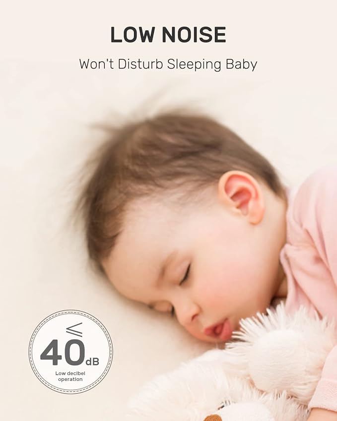 HEYVALUE Nasal Aspirator for Baby, Simple Baby Nose Sucker with Music Soothing 3 Adjustable 3 Silicone