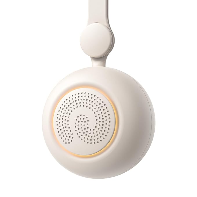 Dreamegg Portable Sound Machine - White Noise Machine for Stroller & Car Seat, Baby Sleep Soother with 19 Soothing Sounds & Nursery Light, Travel Essential, Registry Gift